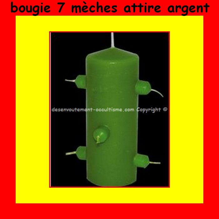 bougie 7 mèches attire argent