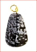 Pendentif Obsidienne Neigeuse